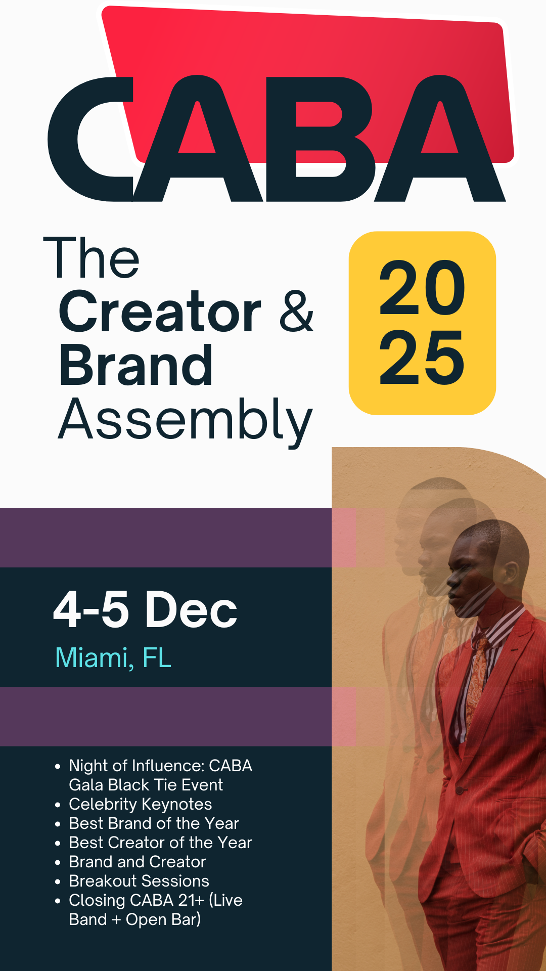 CABA 2025 Creator and Brand Assembly event poster
